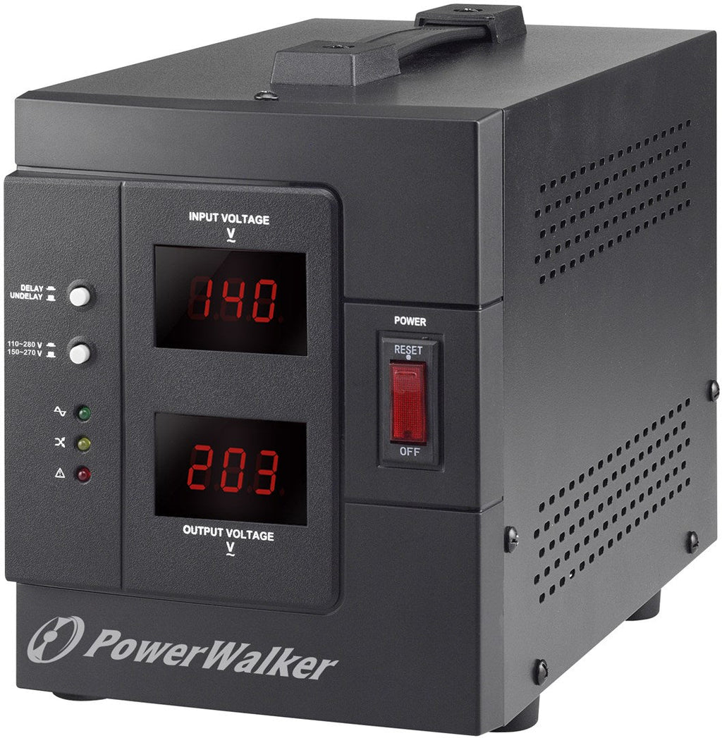 PowerWalker AVR 2000 SIV FR voltage regulator 2 AC outlet(s) 110 - 280 V Black