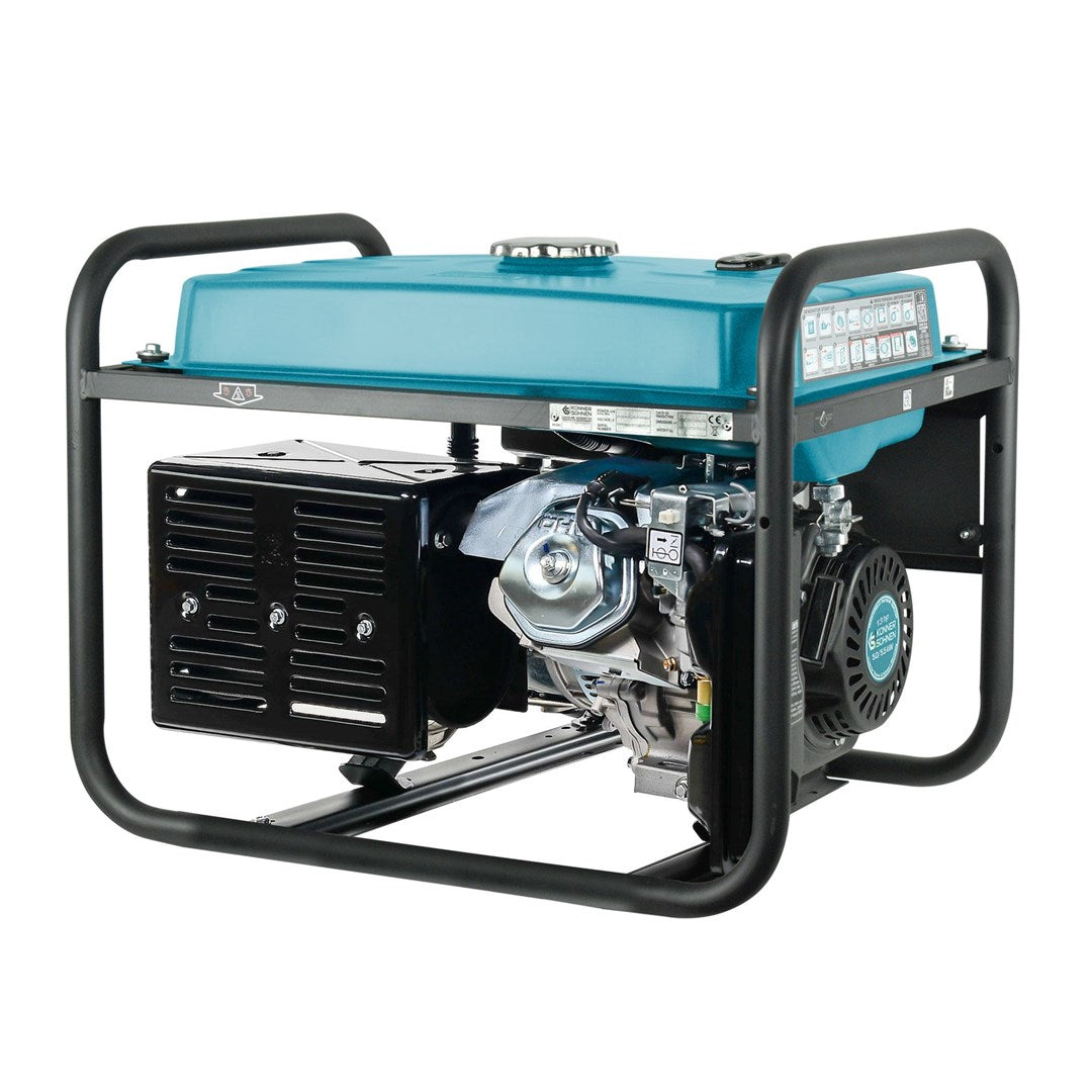 Könner & Söhnen KS 7000E engine-generator 5000 W 25 L Petrol Black  Teal