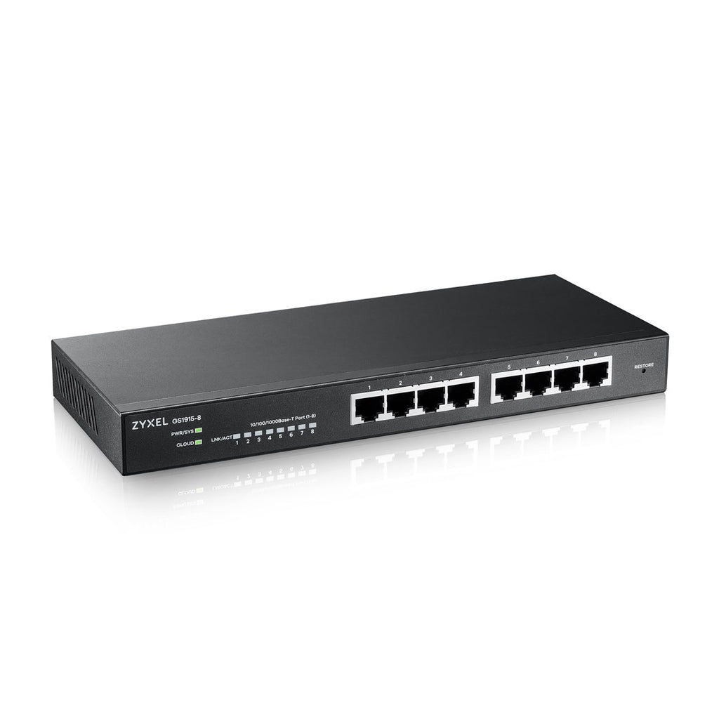 Zyxel GS1915 Series Smart Managed Switch - 8 Ports - Model GS1915-8-EU0101F