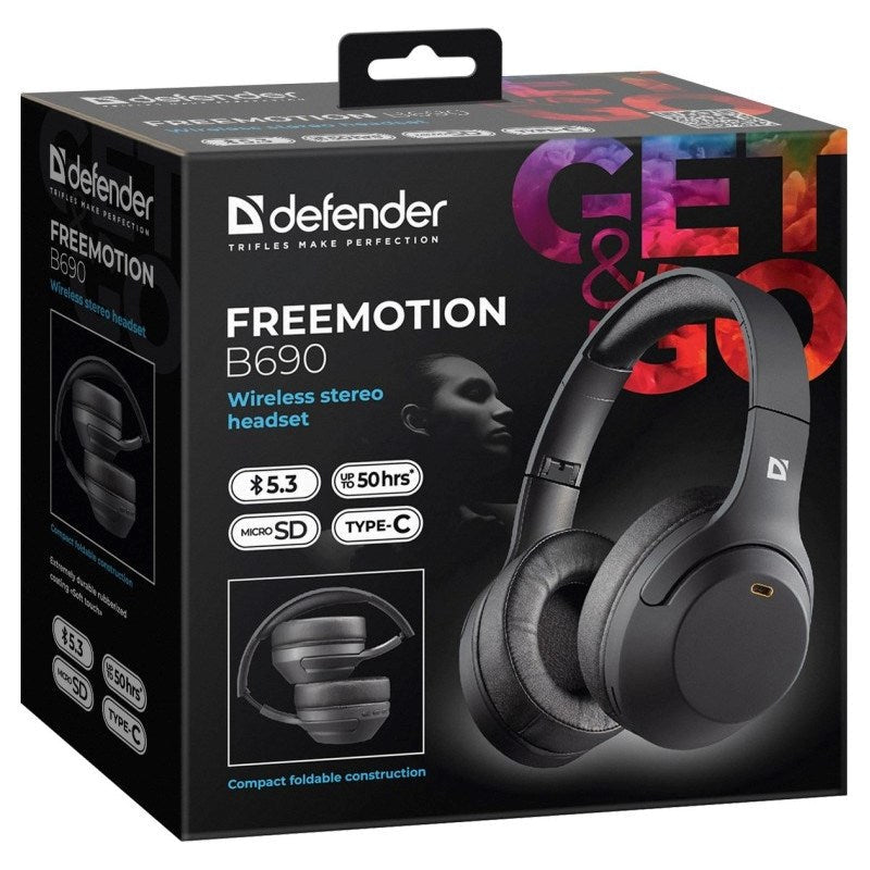DEFENDER BLUETOOTH FREEMOTION B690 Headphones Black