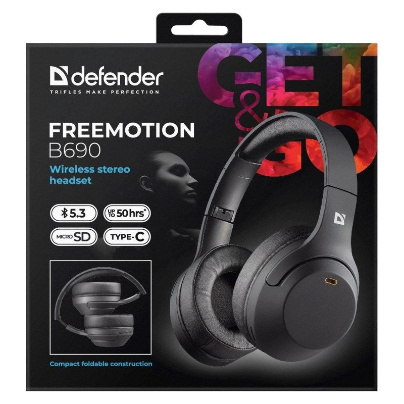 DEFENDER BLUETOOTH FREEMOTION B690 Headphones Black