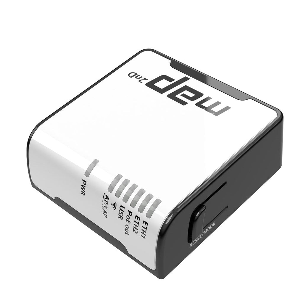 Mikrotik mAP Wireless Access Point Dual-Chain 2.4GHz Black White Power over Ethernet (PoE)