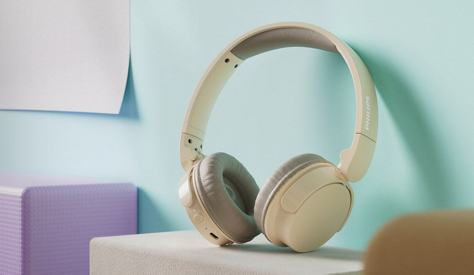 Philips - Wireless Headphones Beige - 20 KHz (TAH3209BG/00)