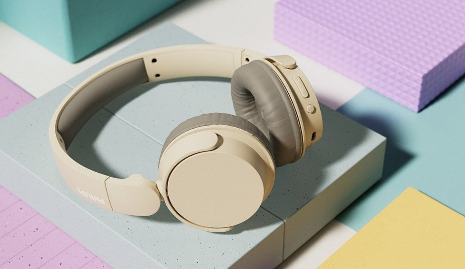 Philips - Wireless Headphones Beige - 20 KHz (TAH3209BG/00)
