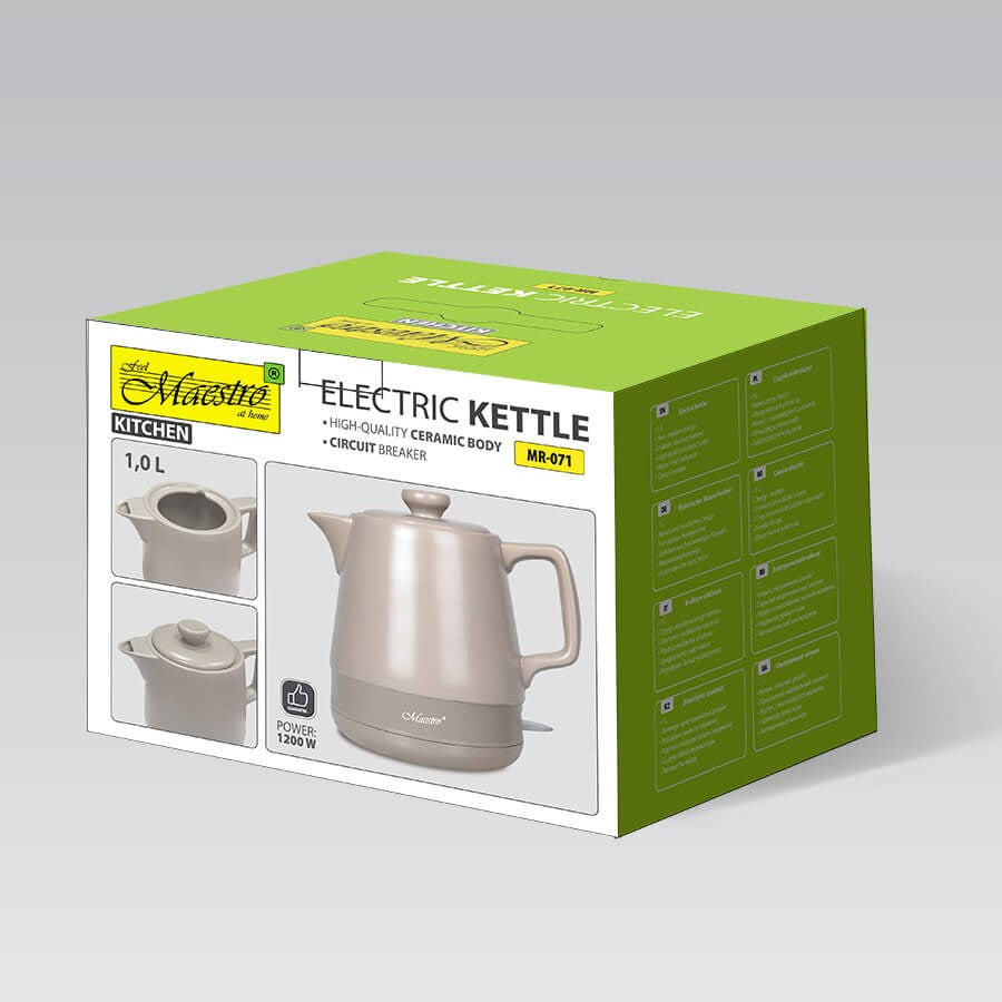 MAESTRO Electric Kettle 1 L 1200 W Beige MR-071-BEIGE