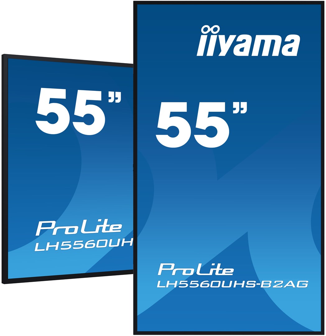 IIYAMA 55" 4K UHD Professional Digital Signage Display Black