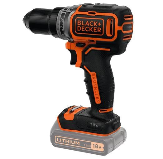 Black & Decker BL186N Cordless Drill 1650 RPM Keyless Black Orange
