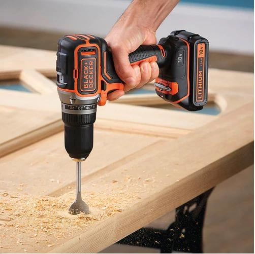 Black & Decker BL186N Cordless Drill 1650 RPM Keyless Black Orange