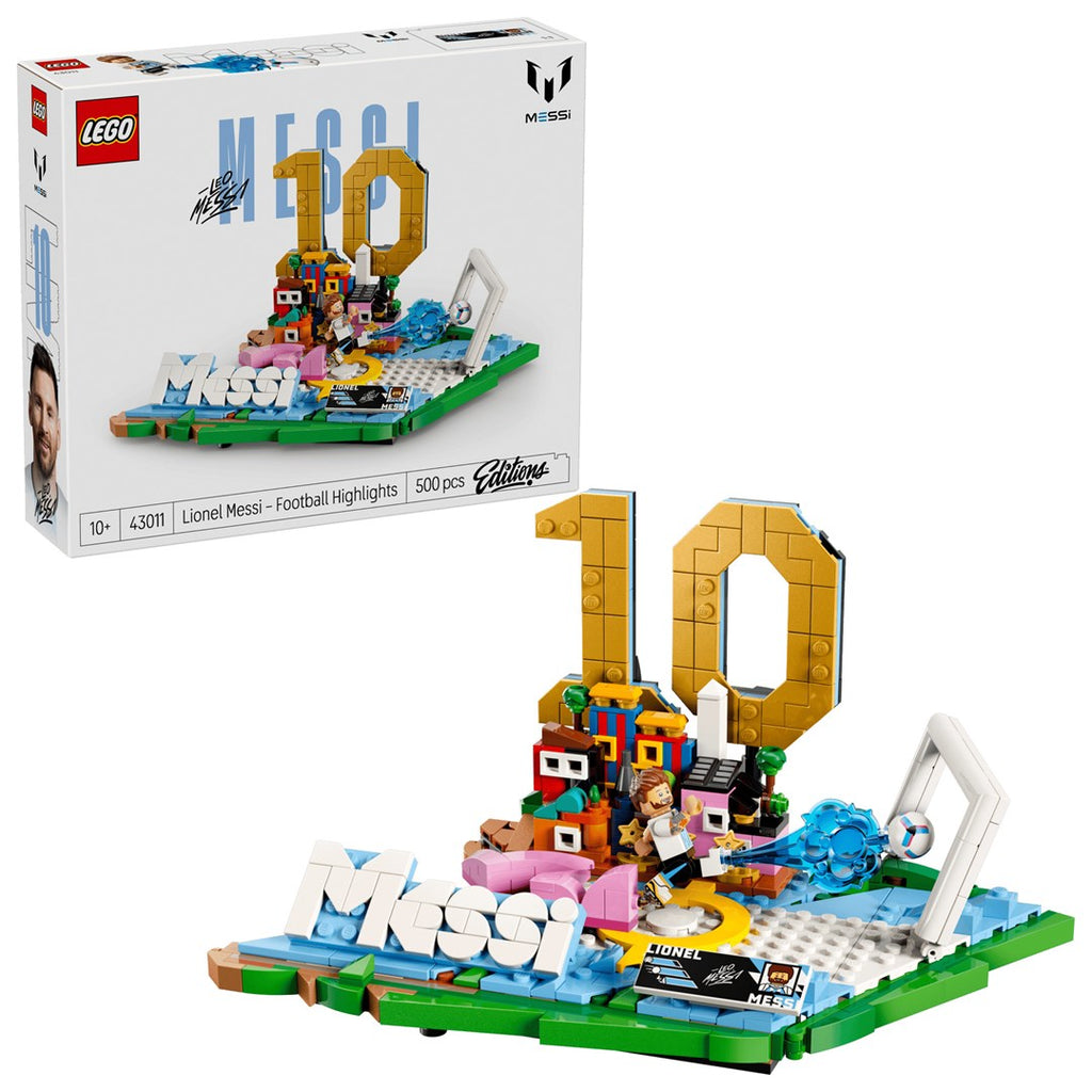 LEGO Building Blocks Lionel Messi - Football Highlights Set 43011 - 500 Elements - For Ages 10+
