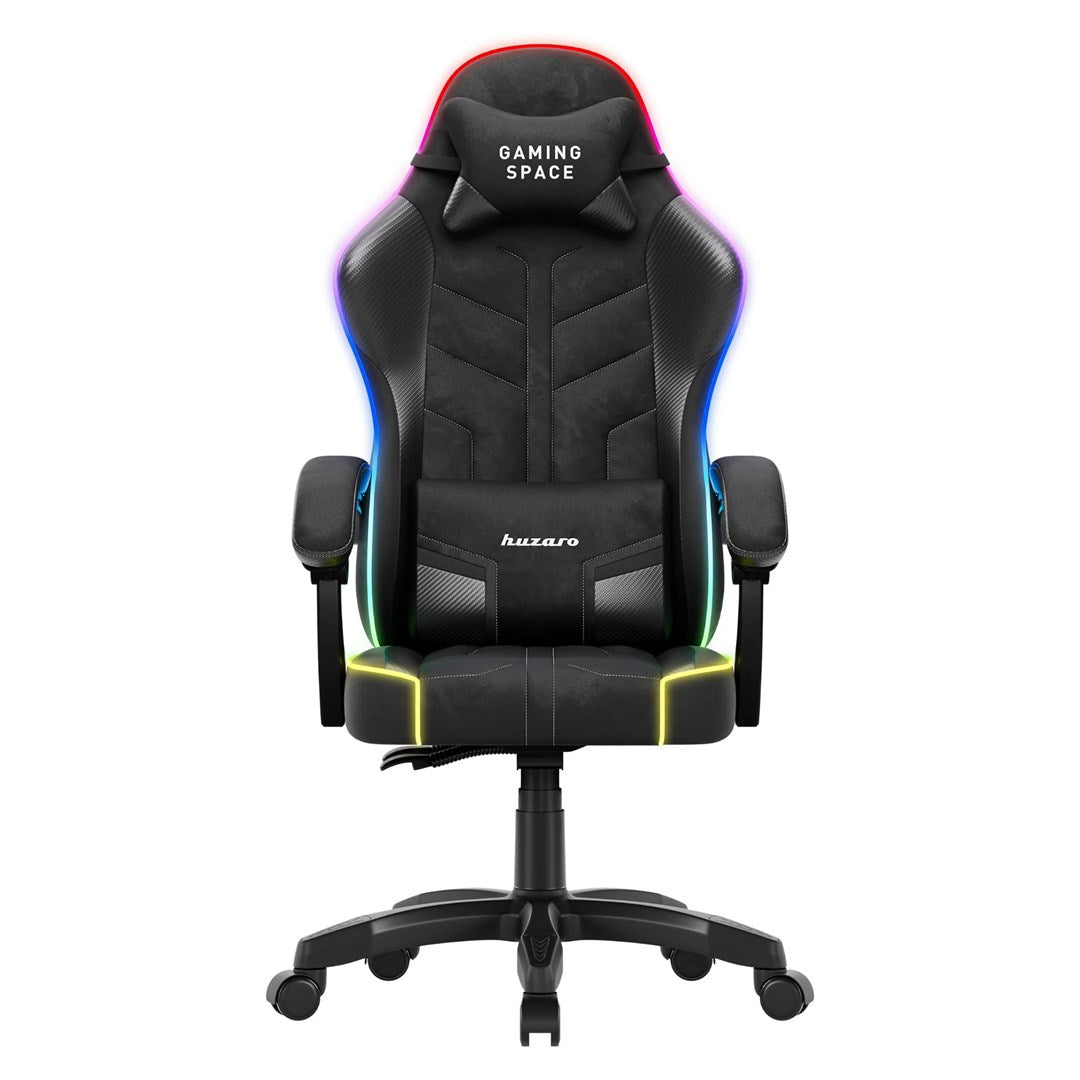 huzaro HZ-FORCE 2.7 RGB Black Gaming Chair Padded Seat USB Powered