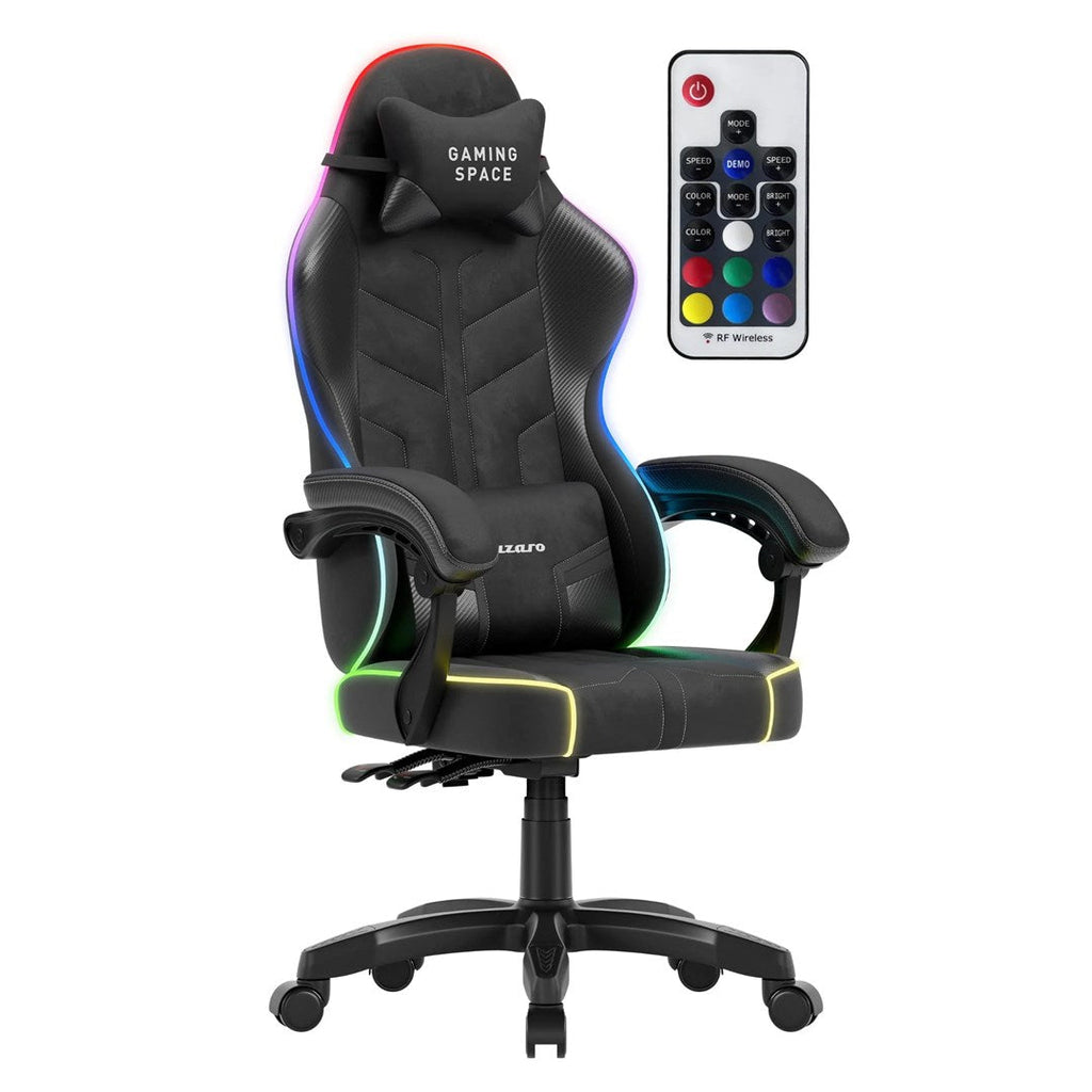 huzaro HZ-FORCE 2.7 RGB Black Gaming Chair Padded Seat USB Powered