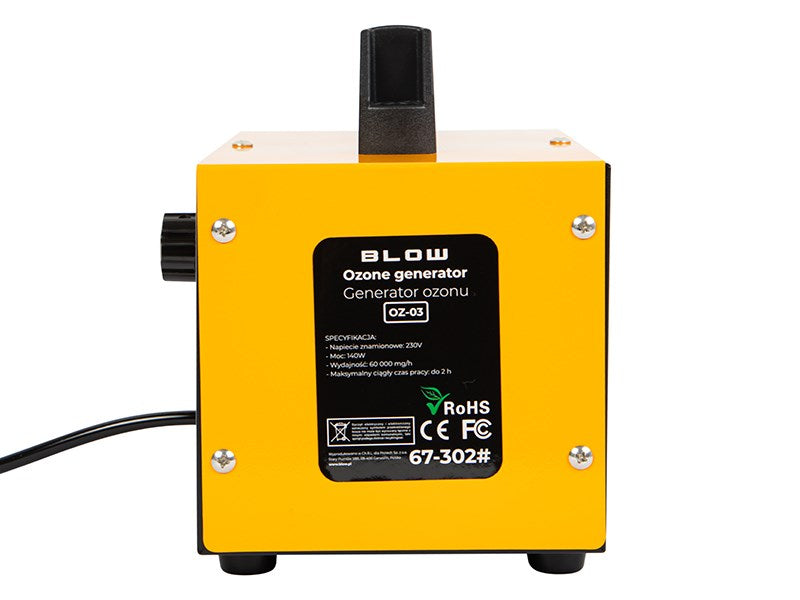 BLOW Ozone Generator OZ-03 60,000 mg/h 140W Air Purifier