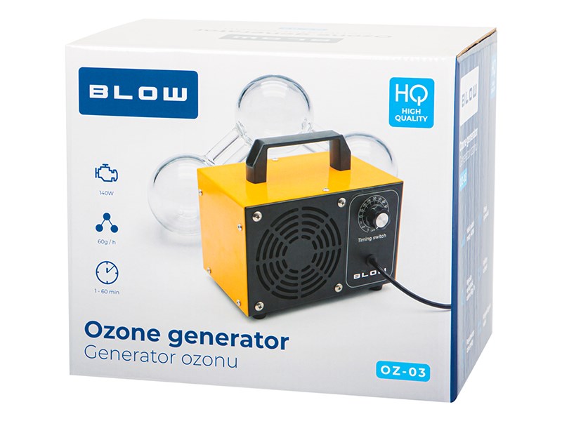 BLOW Ozone Generator OZ-03 60,000 mg/h 140W Air Purifier