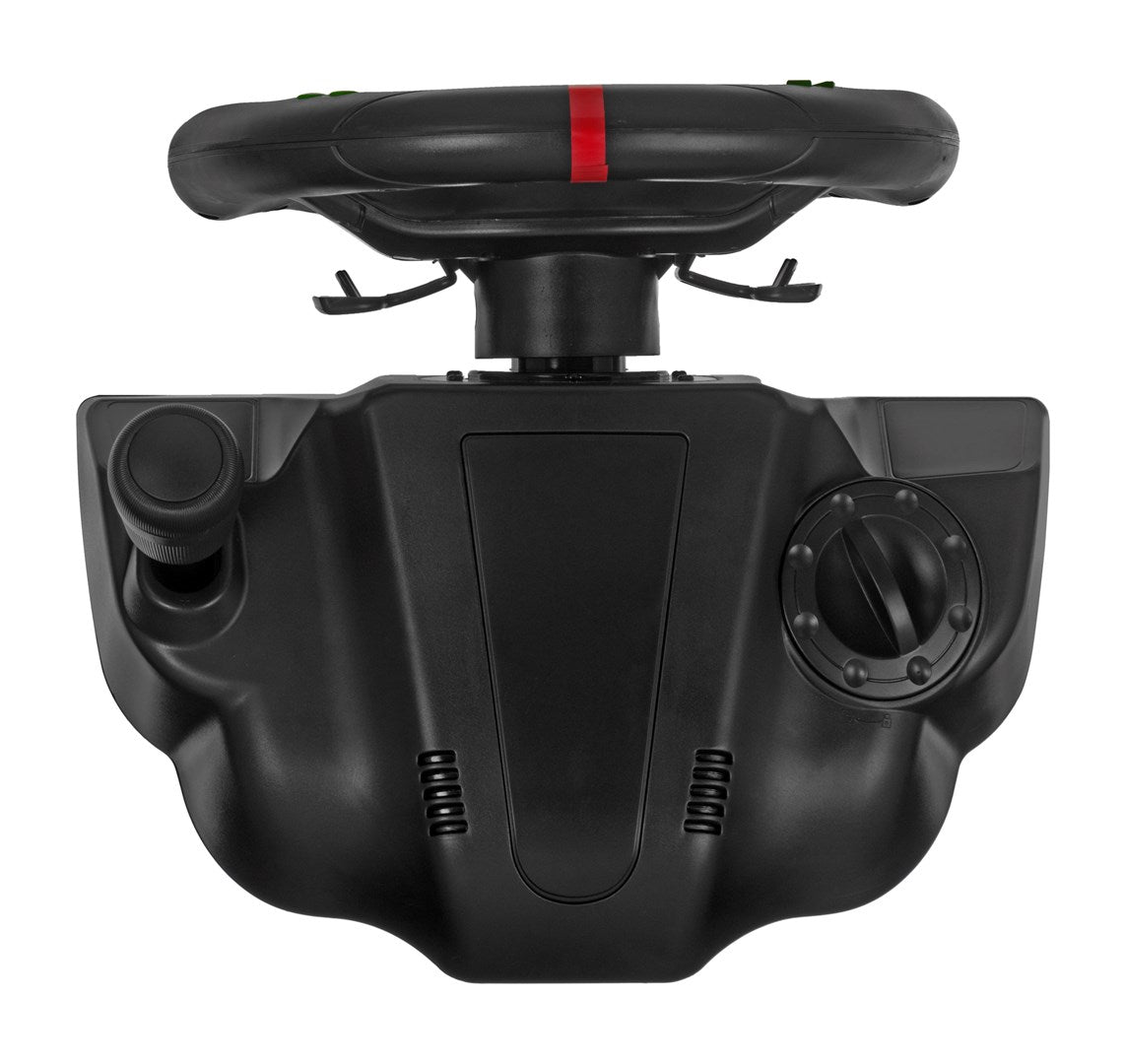 Esperanza EGW101 Gaming Controller - Steering Wheel - Black Green - for PlayStation, PlayStation 3 - Digital USB