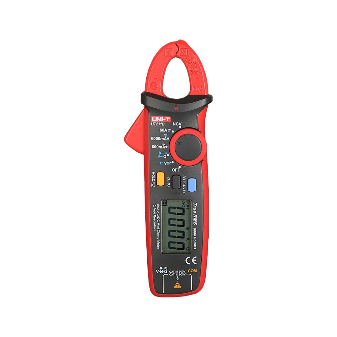 UNI-T Clamp Meter UT211B - 320 g, 70 mm Width, 62 mm Length, 185 mm Height