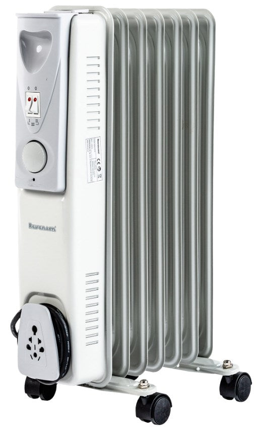 Ravanson OH-07 Electric Oil Heater 1500 W Indoor Grey