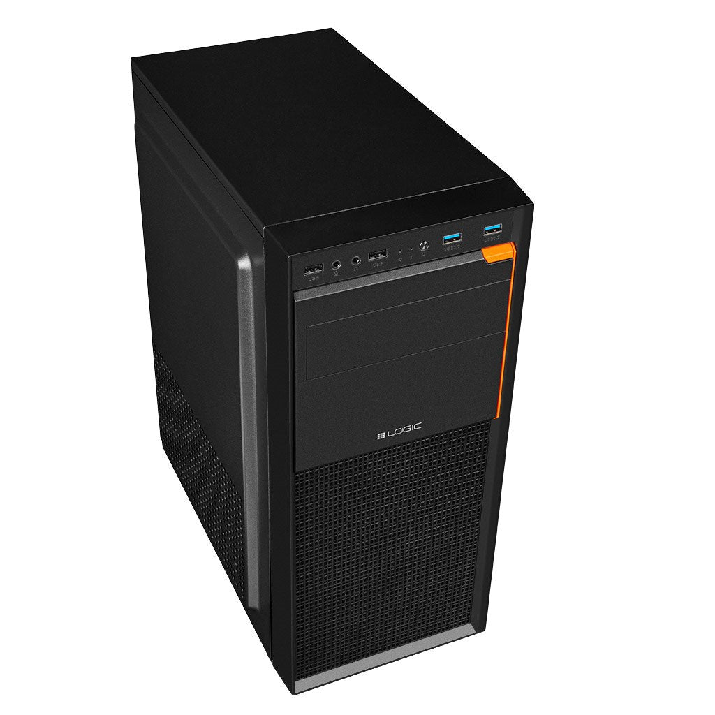 LOGIC CASE J23 USB 3.0 X 2 Midi Tower Case Black AT-J023-10-0000000-0002