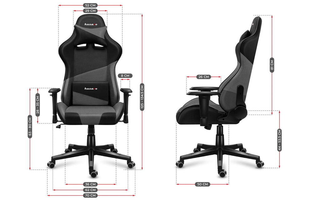 HUZARO FORCE 6.2 Grey Mesh Gaming Chair