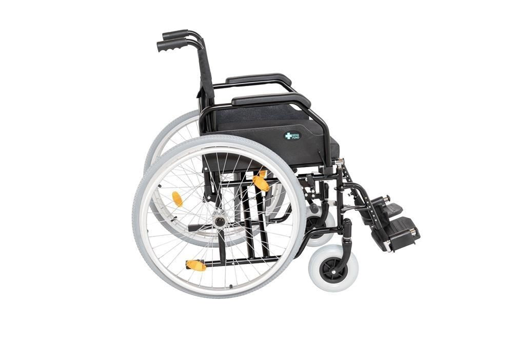 REHA FUND Wheelchair RF-1/45/PN/CZA-624/PU, Aluminium, Max User Weight 120 kg