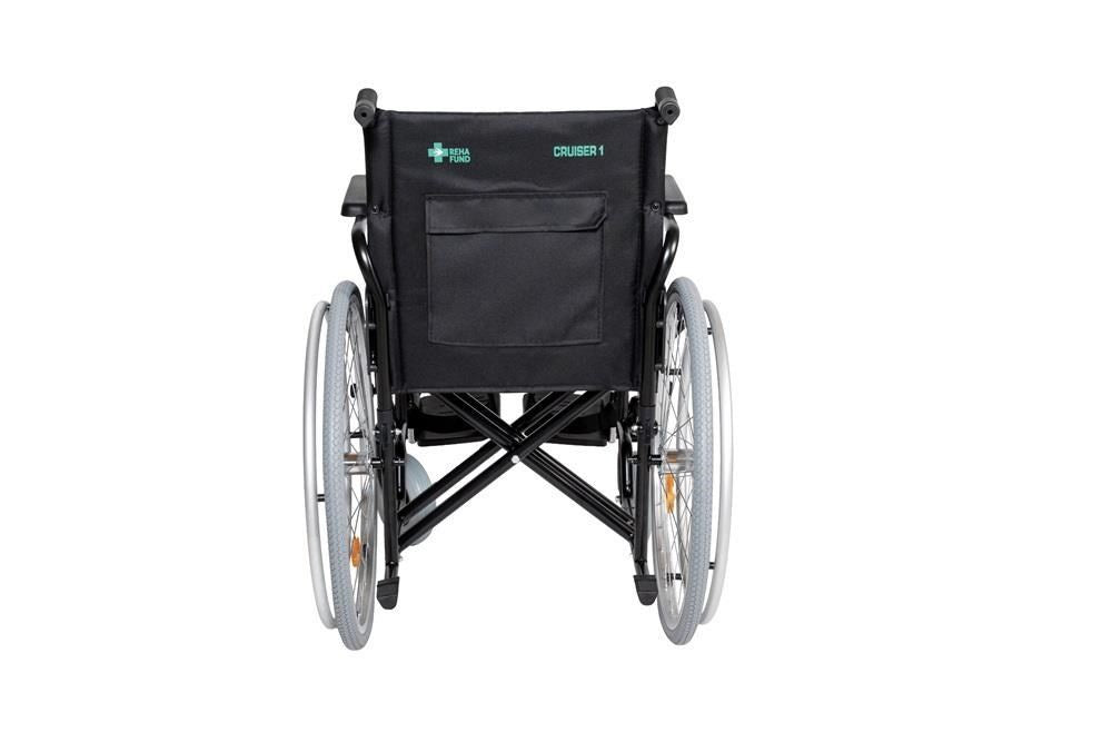 REHA FUND Wheelchair RF-1/45/PN/CZA-624/PU, Aluminium, Max User Weight 120 kg
