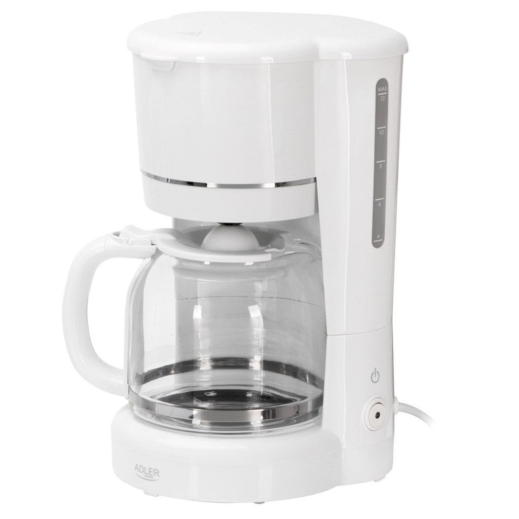 Adler AD 4383w Drip Coffee Maker for Ground Coffee - 1.5 L - White