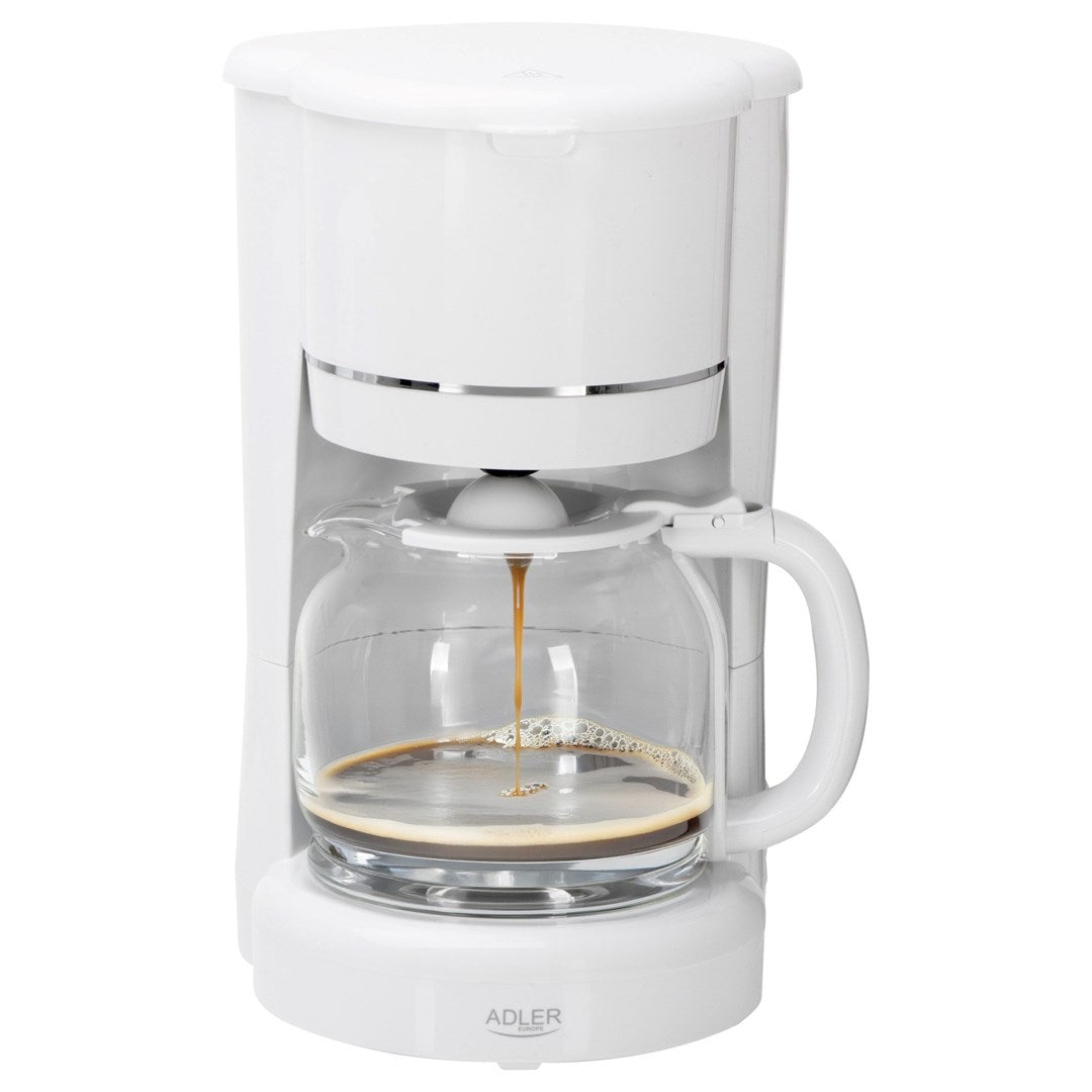Adler AD 4383w Drip Coffee Maker for Ground Coffee - 1.5 L - White
