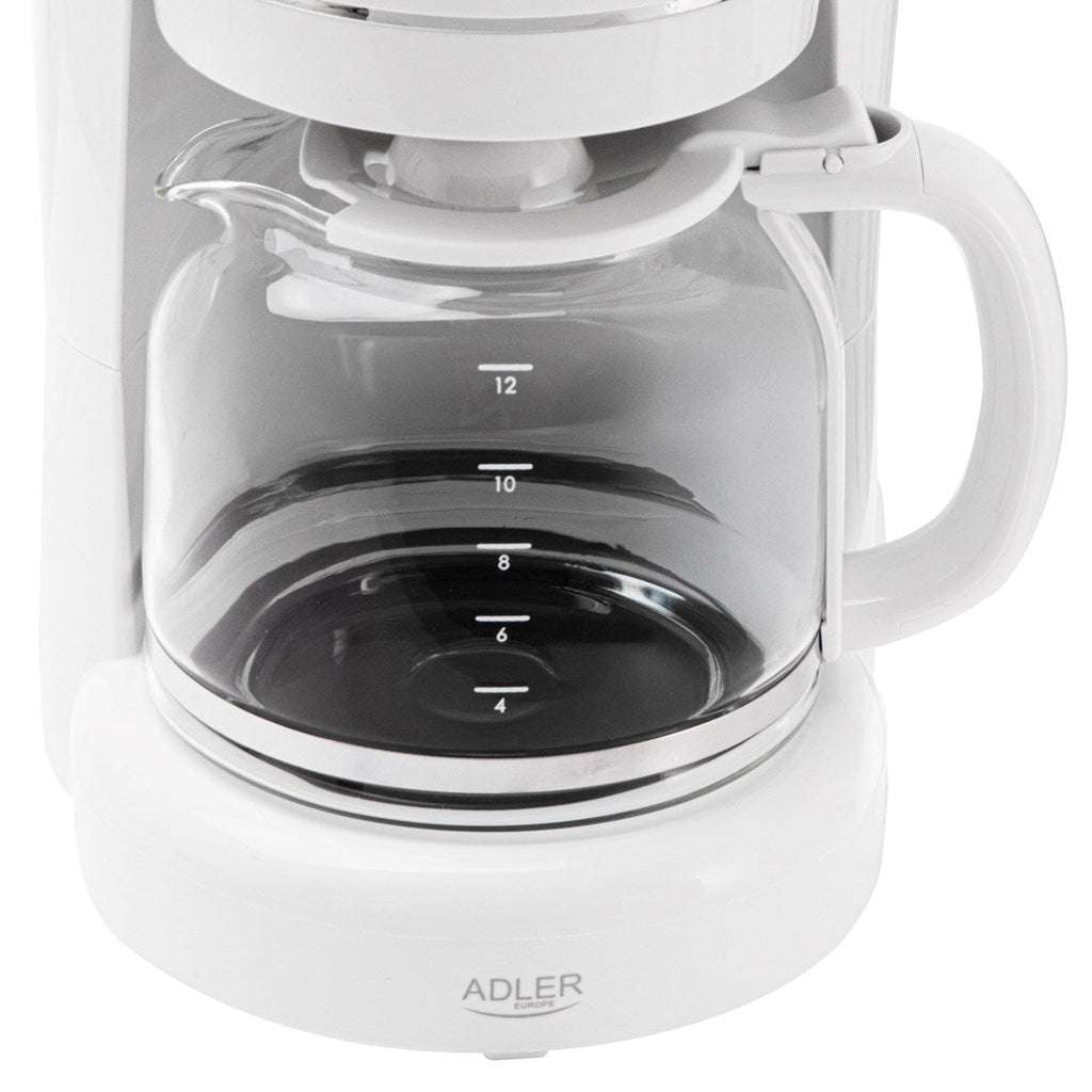 Adler AD 4383w Drip Coffee Maker for Ground Coffee - 1.5 L - White