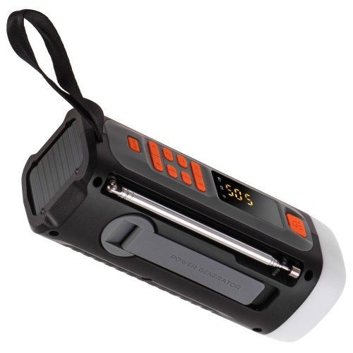 Adler AD 1920 Emergency Radio with Solar Panel and 4500 mAh Battery