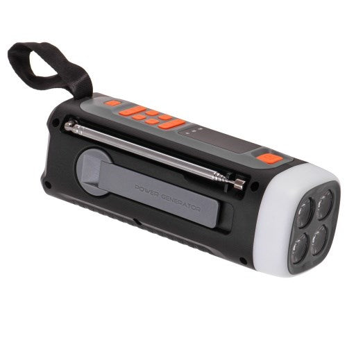 Adler AD 1920 Emergency Radio with Solar Panel and 4500 mAh Battery