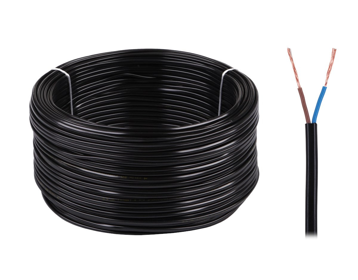 OMYp 2x0.5 300/300V black