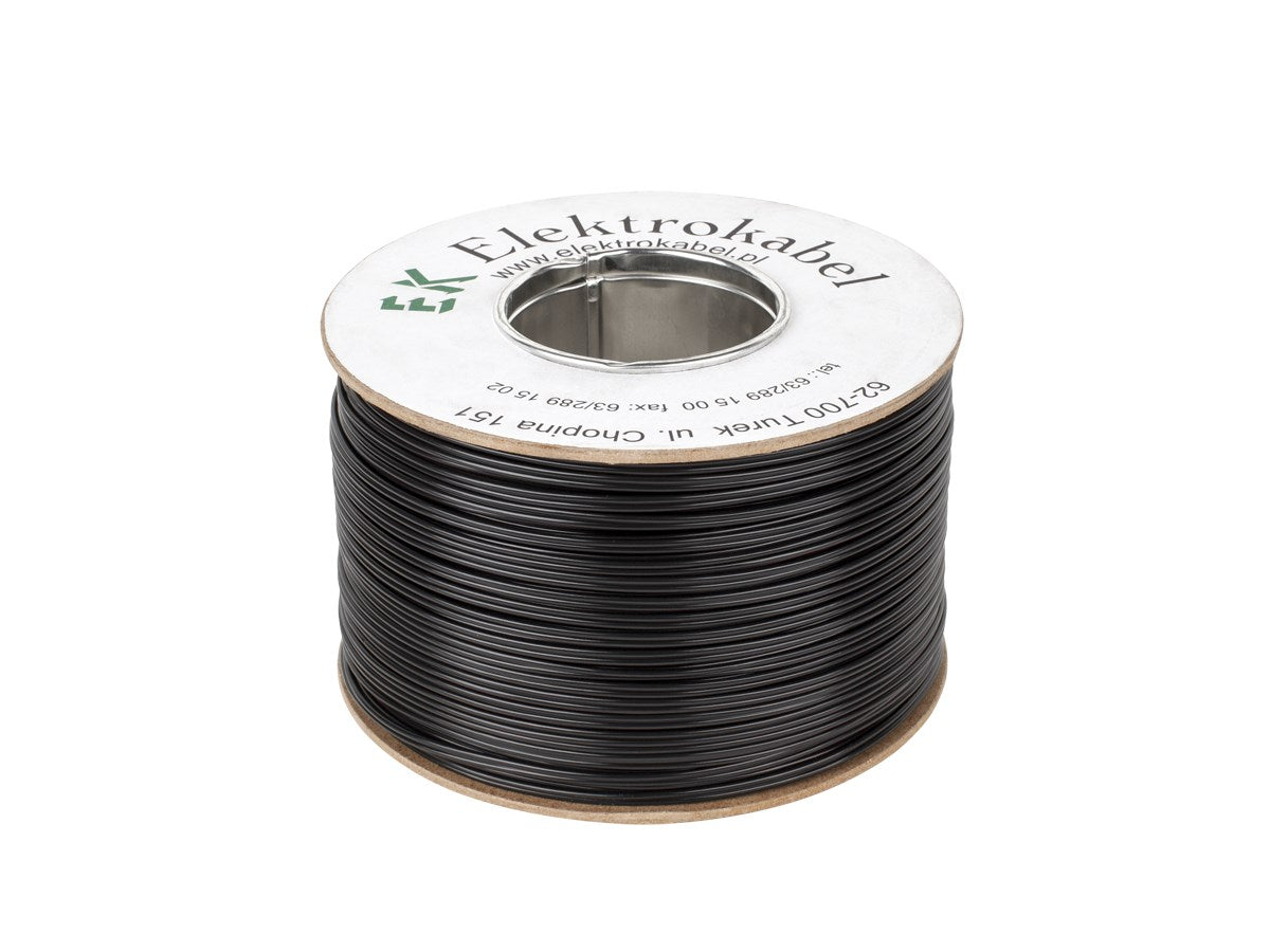 Kabel głośnikowy SMYp 2 x 0 22mm czarny 300m