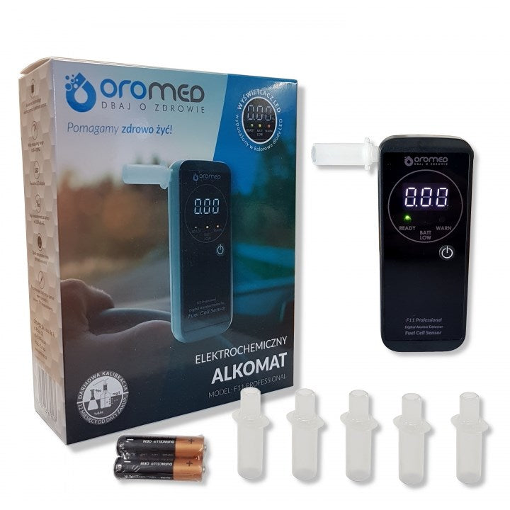 Oromed F11 PROFESSIONAL Alcohol Tester 0 - 4% Black