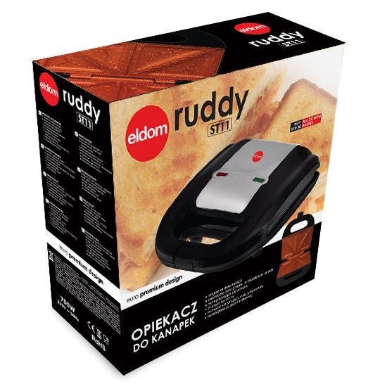 ELDOM Sandwich Maker ST11 750 W Black Silver