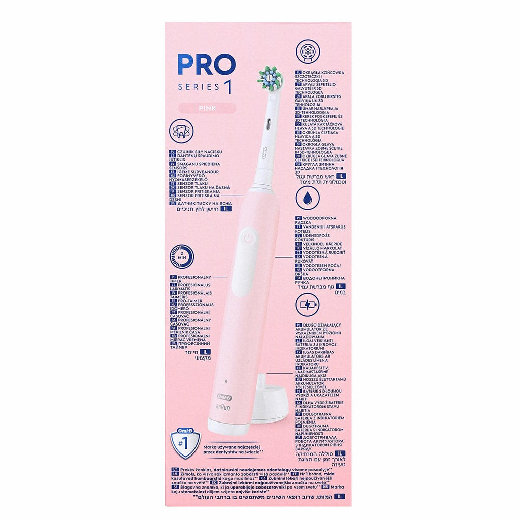 Braun Electric Toothbrush Pro1 Pink - 3 Modes - 570 g - Adult