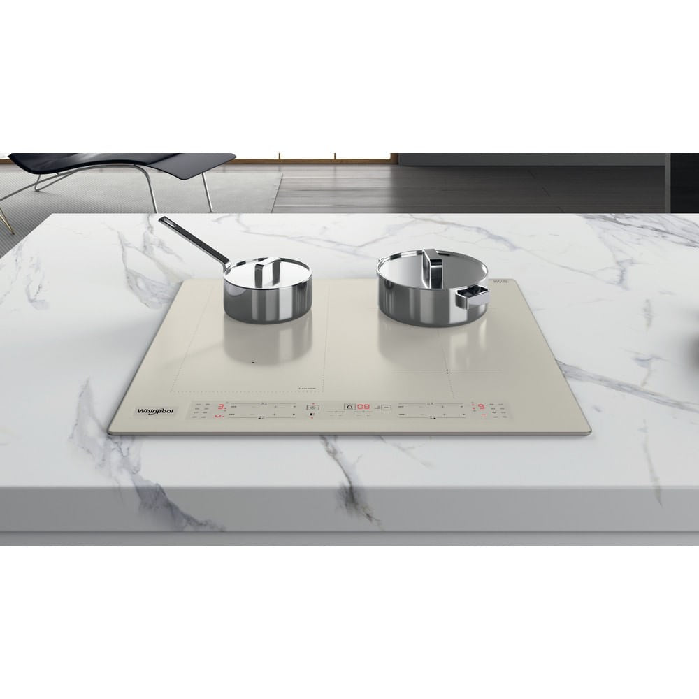 Whirlpool WLB6860NE/S Silver Built-in Induction Hob 4 Zones