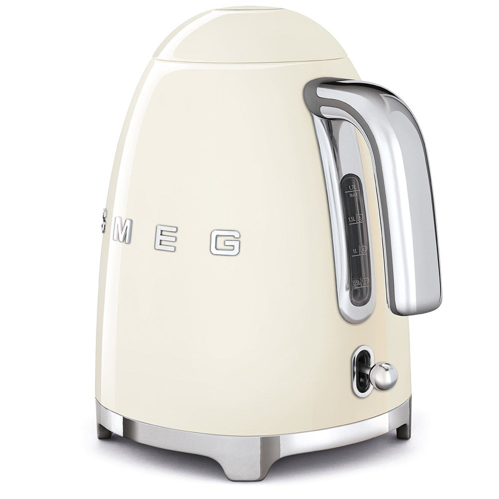 Smeg KLF03CREU Kettle - 1.7 L - 2400W - Cream - Stainless Steel (KLF03CREU)