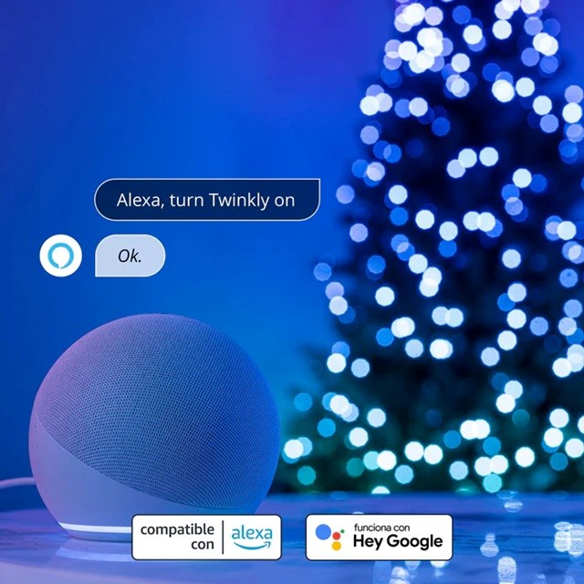 Twinkly Candies LED Christmas Tree Lights Candle Shape TWKC200RGB-G