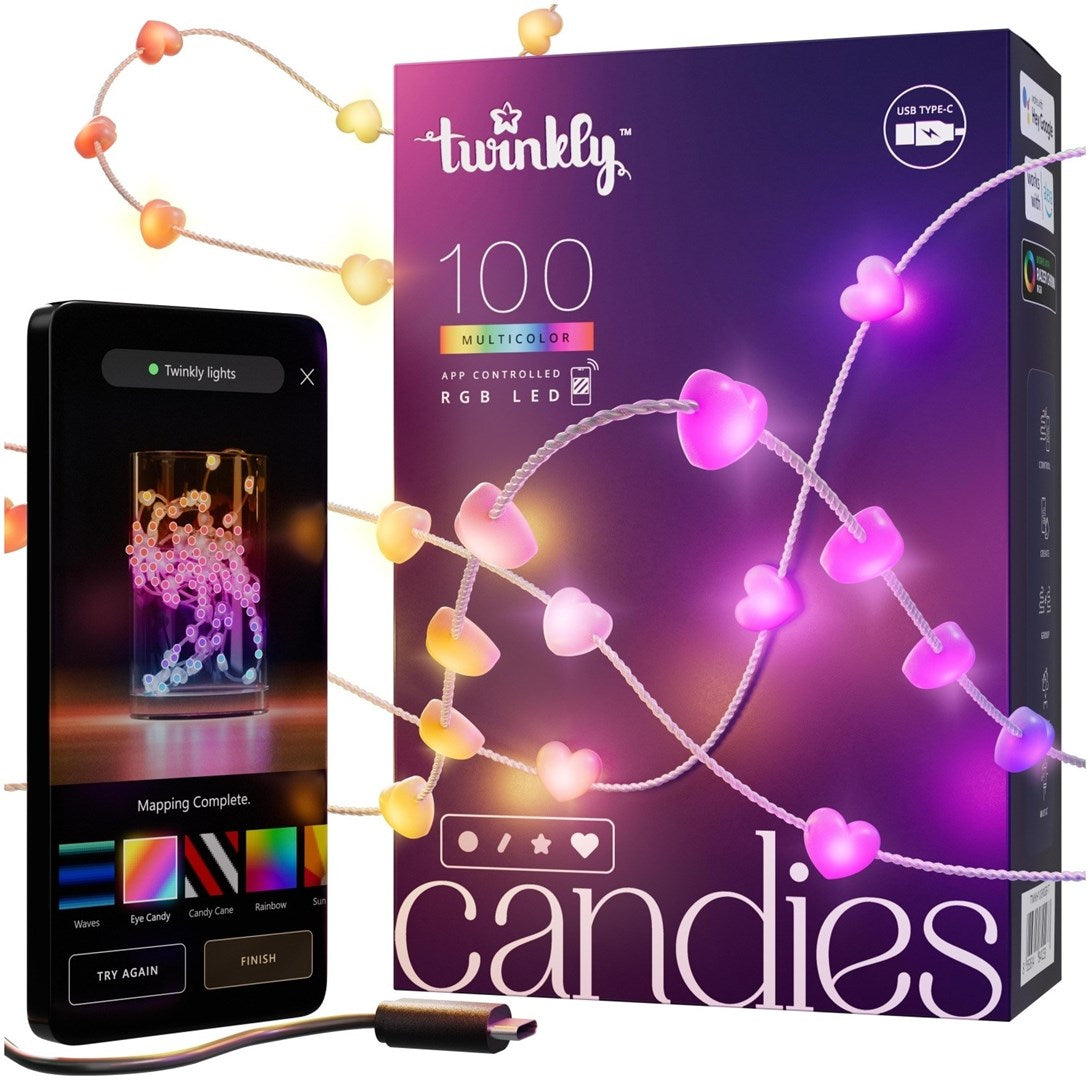 Twinkly Candies LED Christmas Tree Lights 6 m TWKH100RGB-T