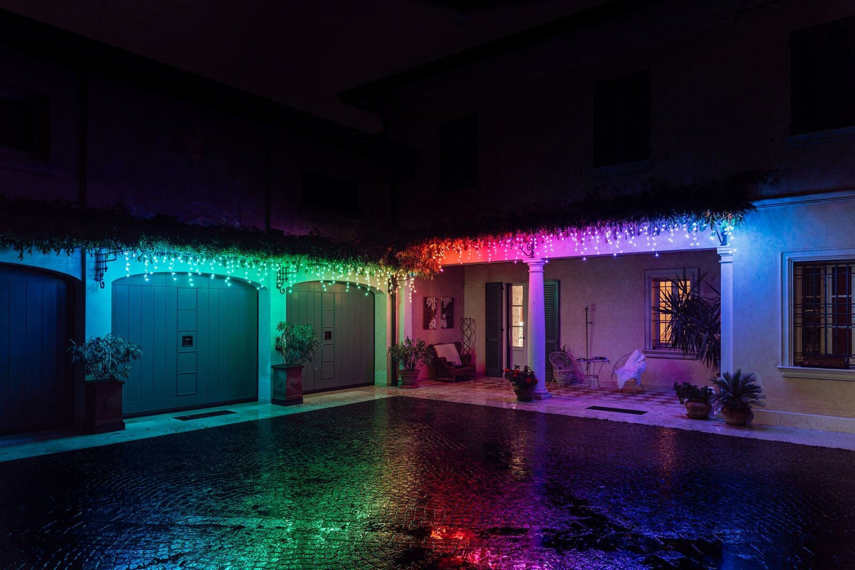 Twinkly Intelligent LED Icicles 190 RGB 5x0.7 m 5X0.7M