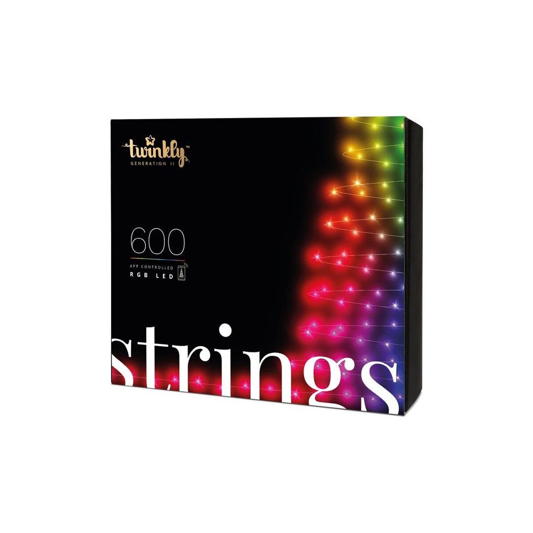 TWINKLY Strings 600 Smart Christmas Tree Lights 600 LED RGB 48 m TWS600STP-BEU