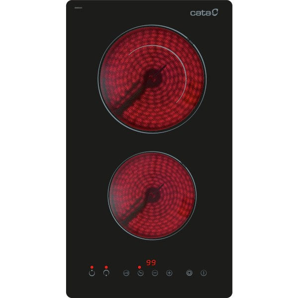 CATA Ceramic Hob 2 Zones 3200W TD 3002 BK