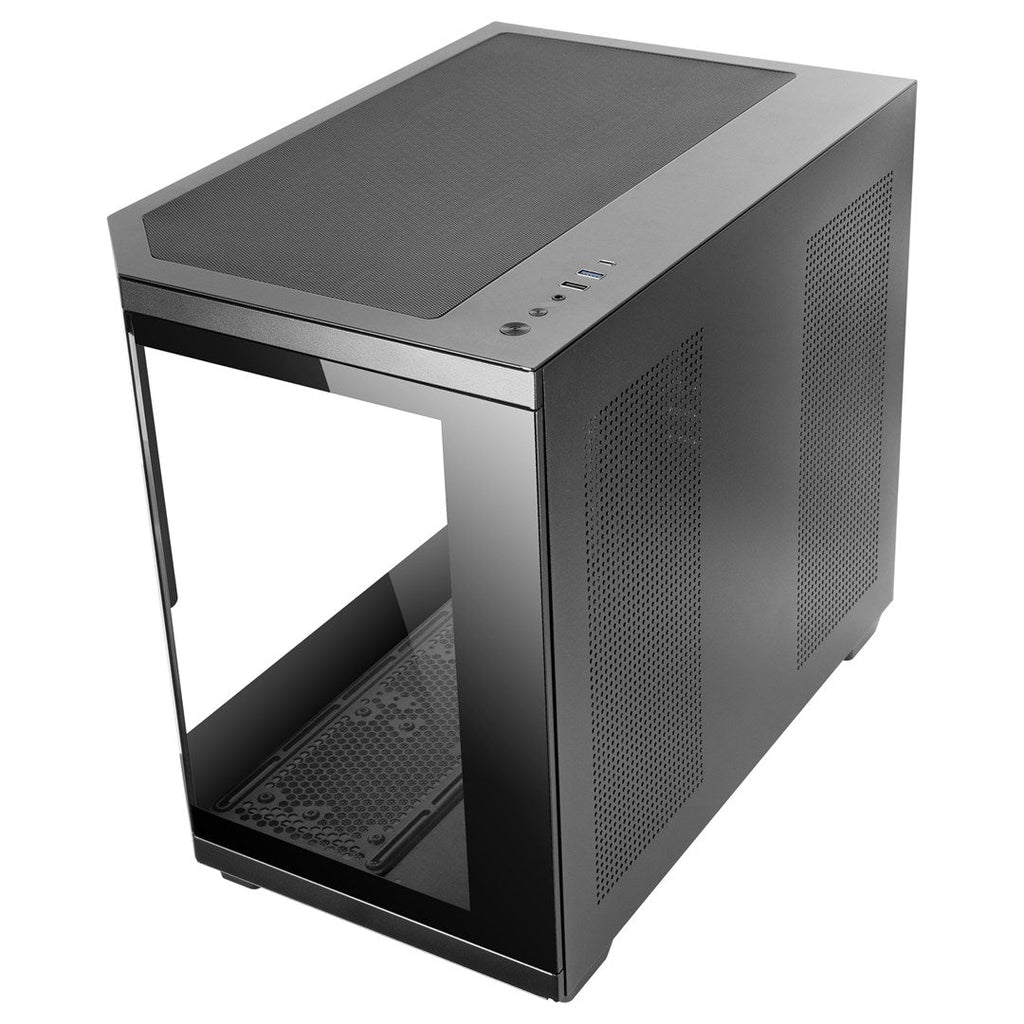 Mars Gaming MC3TCORELCDM Mini Tower Black
