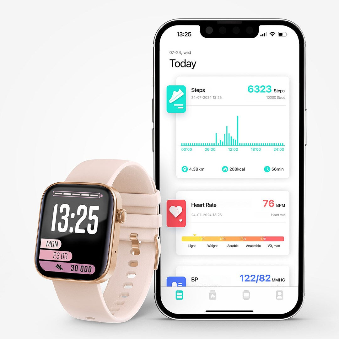 LAMAX BCool2 Plus Smartwatch 45.5 mm Rose Gold Heart Rate Monitor IP67 LXAWMBC2PLUPA