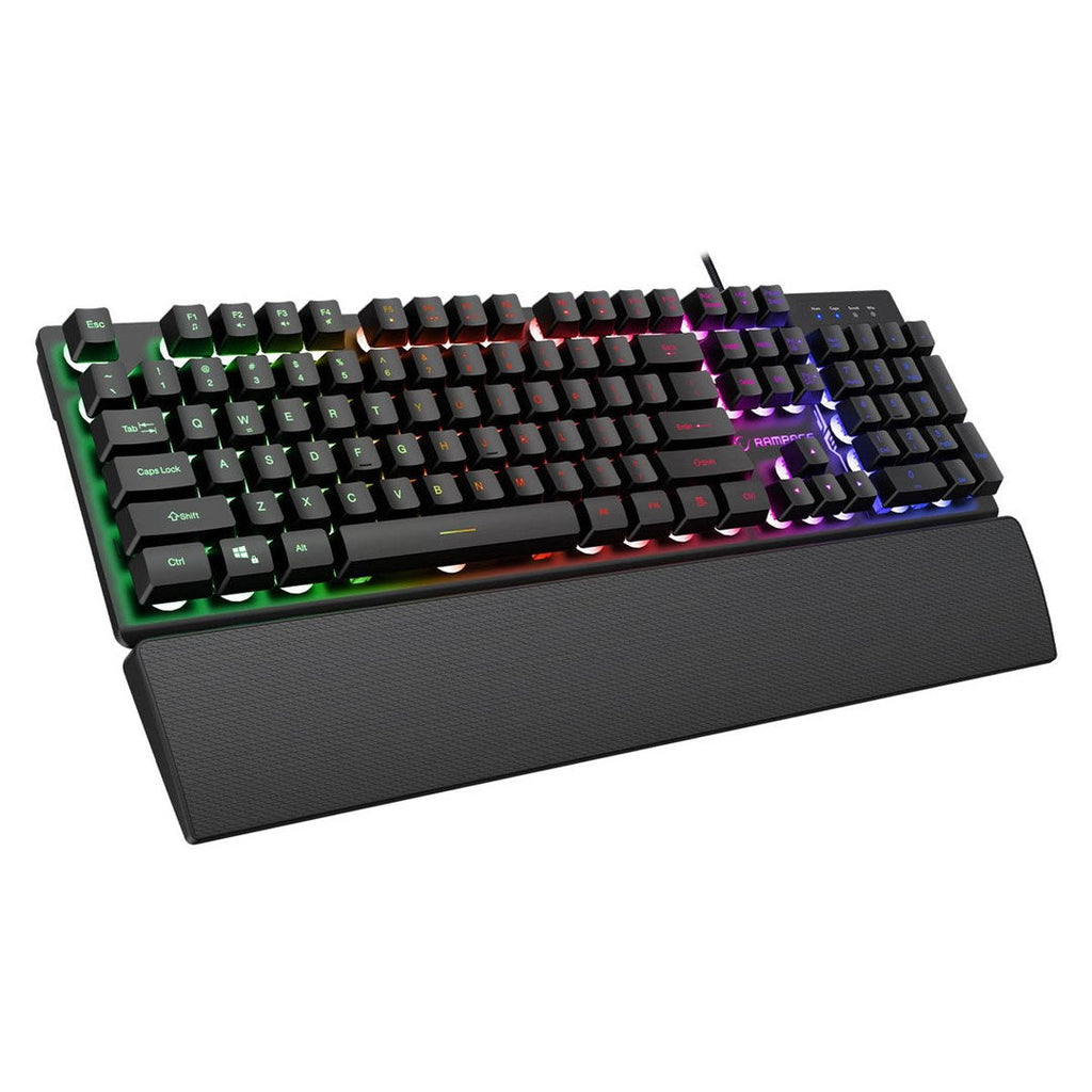 RAMPAGE FORTUNA GAMING SET: KEYBOARD WITH MOUSE PAD AND MOUSE