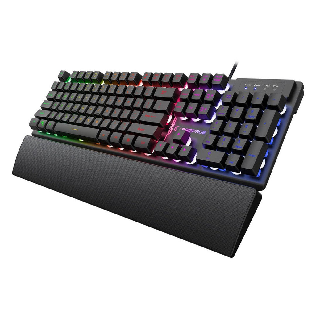 RAMPAGE FORTUNA GAMING SET: KEYBOARD WITH MOUSE PAD AND MOUSE
