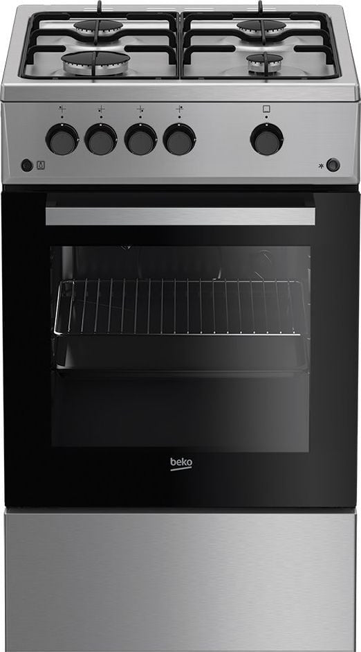 Beko Freestanding Cooker FSG52020FX 4 Gas Zones 60 L 42300 g Inox