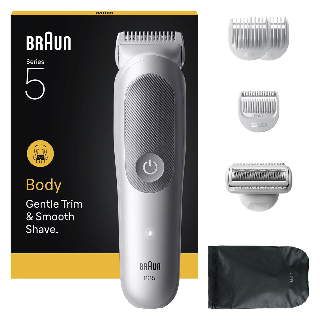 Braun Series 5 Body Groomer 80789712 Shaver Light Grey 100 min Runtime