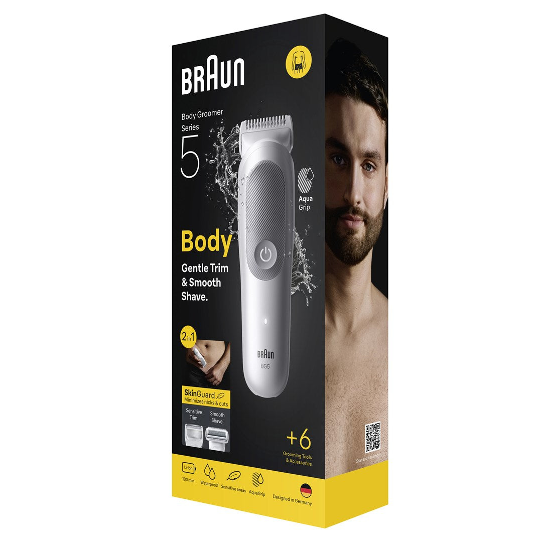 Braun Series 5 Body Groomer 80789712 Shaver Light Grey 100 min Runtime