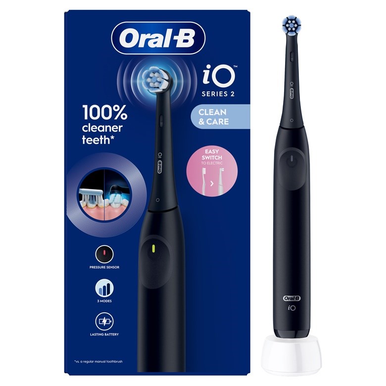 Braun Oral-B iO2 Electric Toothbrush Night Black for Adults