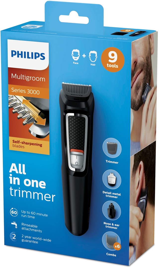 Philips MULTIGROOM Series 3000 9-in-1 Face and Hair Grooming